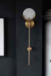 Marble Disc & Brass Wall Light - thumbnail 4