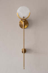 Marble Disc & Brass Wall Light - thumbnail 3
