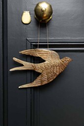 Gold Swallow Hanging Ornament - thumbnail 1