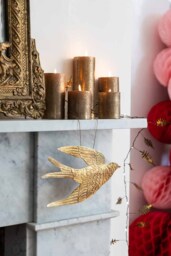 Gold Swallow Hanging Ornament - thumbnail 4