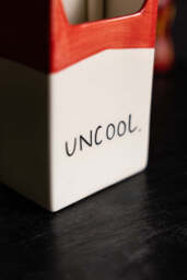 Uncool Cigarette Packet Ceramic Ornament - thumbnail 4