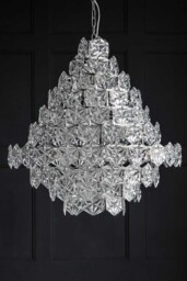 Showstopping Multi-Layer Glass Chandelier - thumbnail 3
