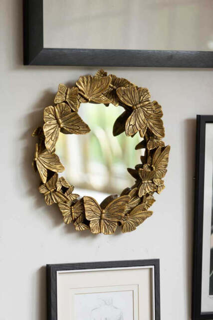 Gold Butterfly Mirror - image 1