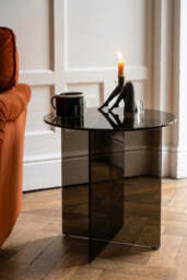 Seventies Smoked Glass Side Table - thumbnail 3