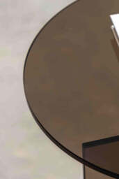 Seventies Smoked Glass Side Table - thumbnail 4