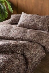 Signature Leopard Print Cotton Sateen Bedding Set - Available in 4 Sizes - thumbnail 4