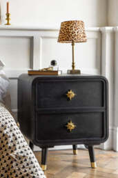 Set Of 2 Black Ringo Bedside Tables - thumbnail 5