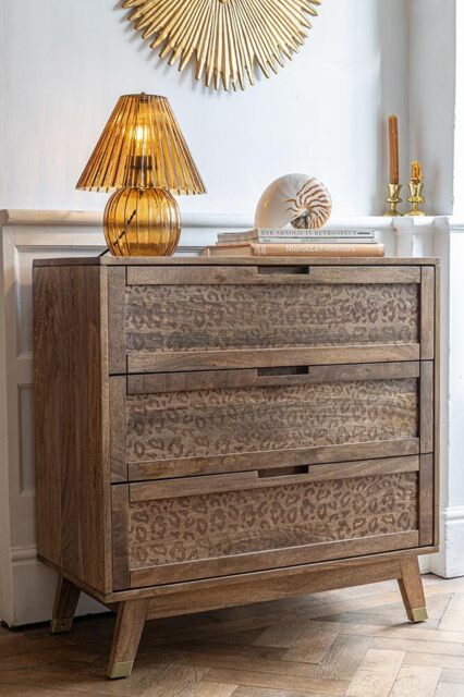Leopard Print Chest of Drawers - image 1