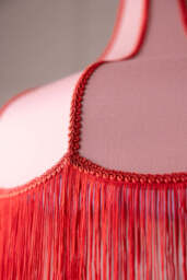 Pink & Red Tassel Edge Ceiling Light - thumbnail 4