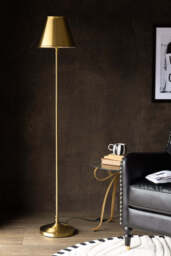 Brass Slim Floor Lamp - thumbnail 4