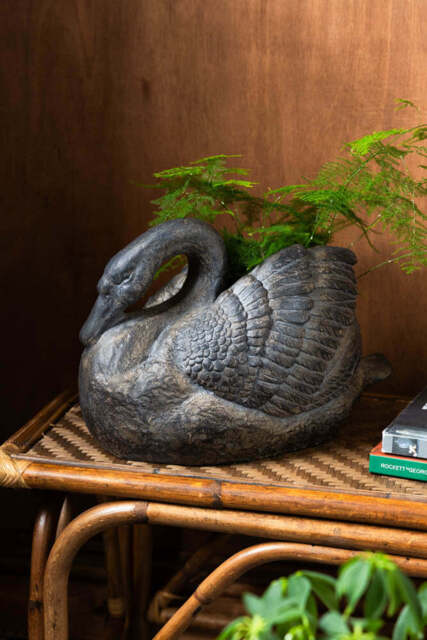 Vintage-Style Swan Planter - image 1