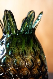 Ombre Green Pineapple Glass Vase - thumbnail 4