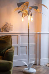 White Palm Tree Floor Lamp - thumbnail 4