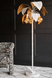 White Palm Tree Floor Lamp - thumbnail 3