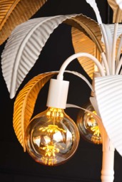 White Palm Tree Floor Lamp - thumbnail 5