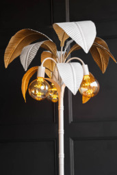 White Palm Tree Floor Lamp - thumbnail 1
