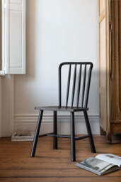 Set of 2 Classic Wooden Frame Dining Chairs - thumbnail 4