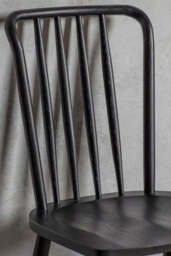 Set of 2 Classic Wooden Frame Dining Chairs - thumbnail 3