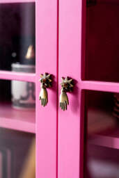 Beautiful Hot Pink Display Cabinet & Drawers - thumbnail 4