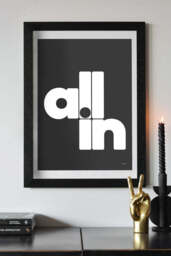 All In Black & White Art Print - Unframed - thumbnail 3