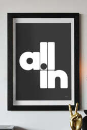All In Black & White Art Print - Unframed - thumbnail 1