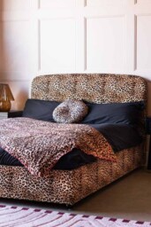 The Jagger Bed in Leopard Love Velvet