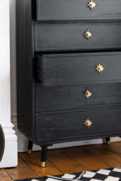 Black & Gold Ringo Chest of Drawers - thumbnail 5