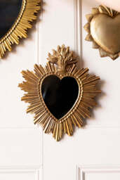 Gold Milagro Sacred Heart Mirror - thumbnail 4