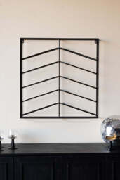 Matte Black Metal Wine Rack - thumbnail 4