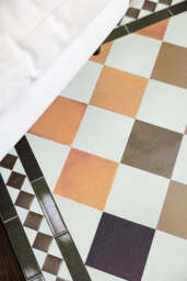 Terracotta Checkered Durable Floor Mat - thumbnail 4
