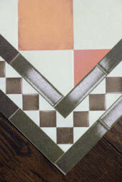 Terracotta Checkered Durable Floor Mat - thumbnail 5
