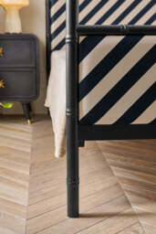 Black Bamboo-Inspired Four Poster Bed - Two Sizes Available - thumbnail 4