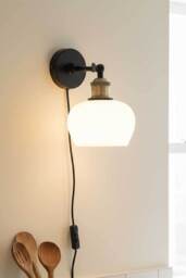 Beautiful Glass Plug In Wall Light - thumbnail 3