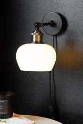 Beautiful Glass Plug In Wall Light - thumbnail 5