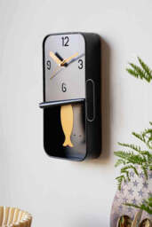 Quirky Sardine Tin Pendulum Wall Clock - thumbnail 1