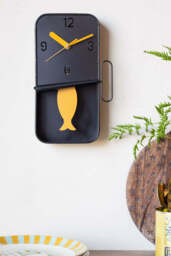 Quirky Sardine Tin Pendulum Wall Clock - thumbnail 4