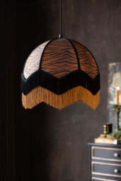 Tiger Print Double Tassel Edge Ceiling Light - thumbnail 5