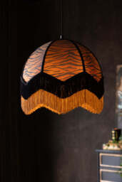 Tiger Print Double Tassel Edge Ceiling Light - thumbnail 4