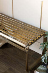 Gold Metal Bench - thumbnail 4