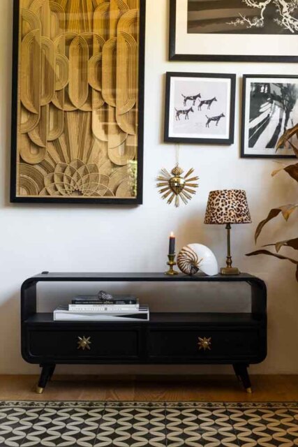 Black & Gold Ringo TV Unit - image 1