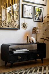 Black & Gold Ringo TV Unit - thumbnail 3