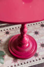 Hot Pink Heart Metal Side Table - thumbnail 3