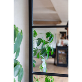 Tall Arched Windowpane Mirror Suitable For Outdoors - thumbnail 2