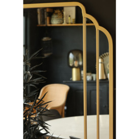 Gatsby Inspired Gold Indoor/Outdoor Mirror - thumbnail 2