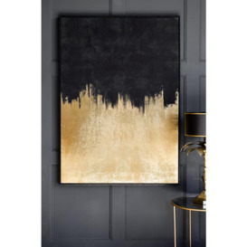 Sand To Night Sky Abstract Art Framed Canvas - thumbnail 2