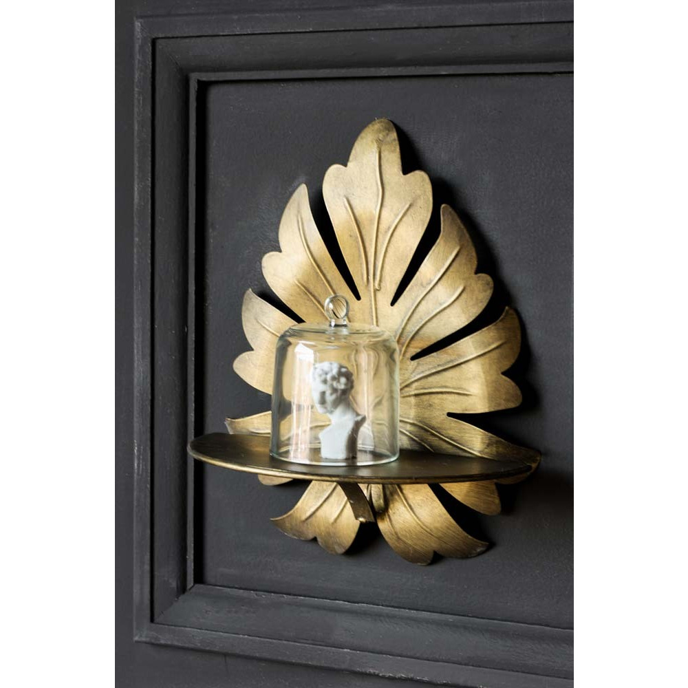 Gold Leaf Wall Shelf