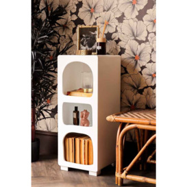 White Curved Shelving Unit - thumbnail 2