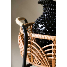 Wicker Drinks Trolley With Wheels - thumbnail 2