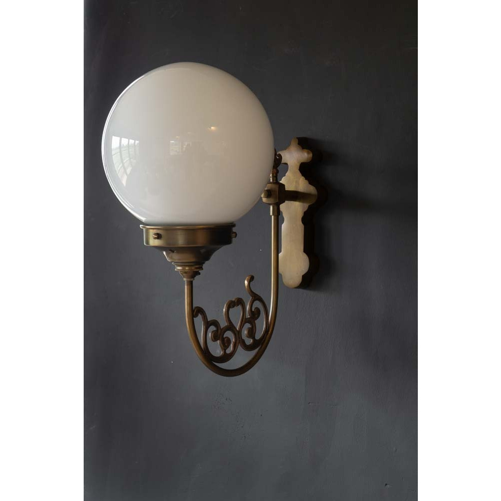 Swan Neck Vintage-Style Globe Wall Light