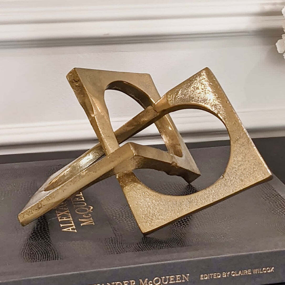 Kynance Decorative Gold Abstract Sculpture